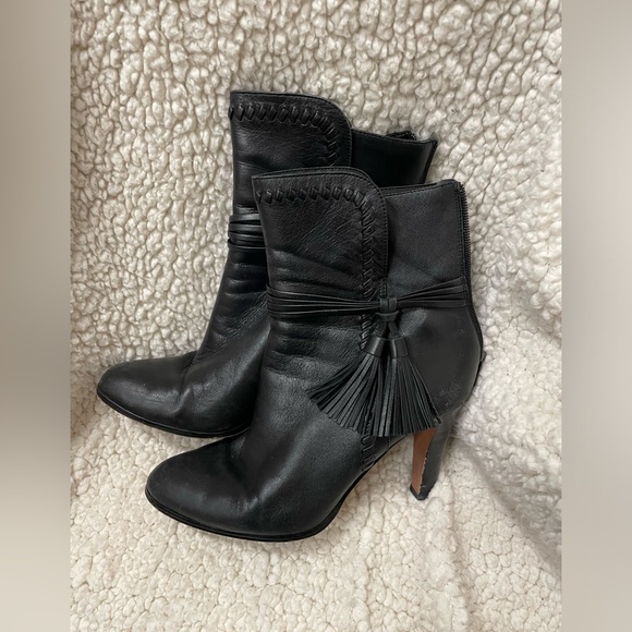 COACH Jessie Leather Black Bootie Size 9.5B - Picture 2 of 8